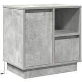 vidaXL Siva MDF Srednja Shranjevanje Nočna omarica Pravokotna, (22008232) | Shoptok.si