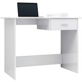  Radni stol visoki sjaj bijeli 100x50x76 cm konstruirano drvo | shoptok.hr