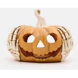 Sinsay Halloween svijećnjak za LED svijeće u obliku bundeve s rukama kostura | shoptok.hr