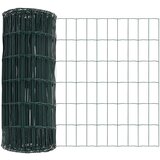 vidaXL Evropska ograja Zelena 0.6x50 m Jeklo | Shoptok.si