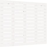 Maison Chic stensko posteljno vzglavje - vzglavna omarica - nočna omarica belo 96x3x91,5 cm trdna borovina, (21706717) | Shoptok.si