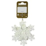 ukrasi za božićno drvce cvijet na snježnoj pahulji (bijela, plastika, 1 kom.)  ukrasi za božićno drvce cvijet na snježnoj pahulji (bijela, plastika, 1 kom.) Slike