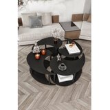 Hanah home okrugli set stolova za kafu yang 4L 70 black | ePonuda.com