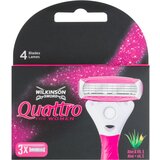 Wilkinson Quattro for Women Aloe & Vit. E nadomestne britvice 3 kos Cene
