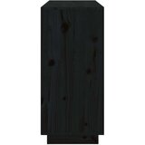  Komoda crna 111 x 34 x 75 cm od masivne borovine | shoptok.hr