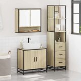 vidaXL 3-dijelni set kupaonskog namještaja boja hrasta sonome drveni | shoptok.hr