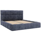 MID.YOU OBLAZINJENA POSTELJA 180 cm x 200 cm , les, tekstil, leseni material modrosiva | Shoptok.si