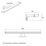 Vesta 691 ZIDNA LAMPA 6W 3000/4000K HROM | Eponuda.com