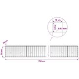  Gabion s žicom debljine 3 5 mm i mrežom 10x10 cm 750x30x50 cm - 30 cm 50 cm 750 cm | shoptok.hr