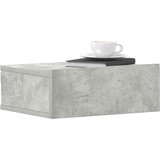 vidaXL Stenske nočne omarice 2 kosa betonsko sive 40x30x15 cm | Shoptok.si