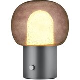 Blomus Antracitno siva LED stolna lampa aluminijska sa staklenim sjenilom (visina 32 cm) Iris – | shoptok.hr