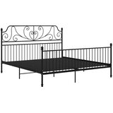  Okvir za krevet crni metalni 180 x 200 cm | shoptok.hr
