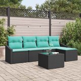  Set sofe 6 kom. Crna poliratan 233 x 117 x 85 cm | Shoptok.si