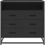  Ormar s ladicama crni 70x41x70 cm izrađeno drvo | shoptok.hr