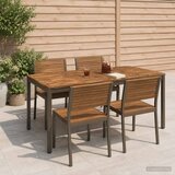  Stol za večeru u vrtu Prirodna i kava 180 x 88,5 x 75 cm | shoptok.hr
