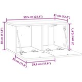 TV Omarica za TV, ki jo lahko montiraš na steno Bela visok sijaj, (5000210375) | Shoptok.si