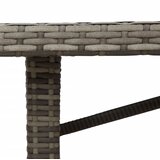  Vrtni stol s pločom od drva bagrema sivi 190x80x75 cm poliratan | shoptok.hr