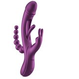 HoneyPlayBox Rabbit vbrator z analnimi kroglicami - Trilux Kinky Finger, vijoličen | Shoptok.si
