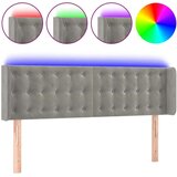  Posteljno vzglavje svetlo sivo 147x16x78/88 cm žamet, (20793775) | Shoptok.si