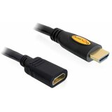Delock HDMI produžetak HDMI-A utikač, HDMI-A utičnica 5.00 m crna 83082 pozlaćeni kontakti HDMI kabel | Eponuda.ba