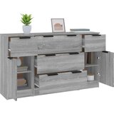 vidaXL Komplet komod 3-delni siva sonoma inženirski les | Shoptok.si