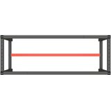  Okvir za radni stol mat crni i mat crveni 140x50x79 cm metalni | shoptok.hr