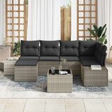  Set od 7 dijelova vrtnih kauča s jastučićima sivi poli ratan | shoptok.hr