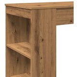  Barski stol s držačima boja hrasta 95x47x103,5 cm drveni | shoptok.hr