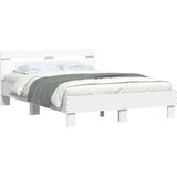 Okvir kreveta s uzglavljem i LED bijeli 120 x 200 cm | shoptok.hr