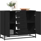 vidaXL Komoda crna 92x35x76 cm od konstruiranog drva Cijene