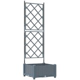  Vrtna saksija Svjetlosiva 40 x 40 x 125,5 cm PP | shoptok.hr