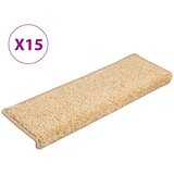 Maison Chic Preproga, Ruge za stopnice 15 kosov 65x21x4 cm rjave, (22120955) | Shoptok.si