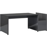 Maison Chic Klubska mizica - kavna mizica - Nizka mizica visok sijaj siva 90x45x35 cm iverna plošča, (21752160) Cene