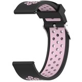  Silikonski remen za pametni sat "dots" crno-rozi 22mm Cijene