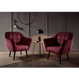 MID.YOU KOKTAJL FOTELJ, vinsko rdeča tekstil, leseni material | Shoptok.si
