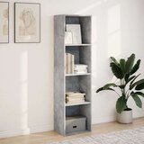 vidaXL Knjižna omara betonsko siva 40x30x152 cm inženirski les | Shoptok.si