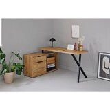 MID.YOU KOTNA PISALNA MIZA kovina, leseni material črna, barve hrasta | Shoptok.si