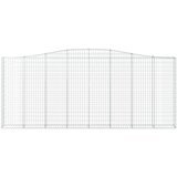  Lučne gabionske košare 2 kom 400x30x160/180cm pocinčano željezo | shoptok.hr