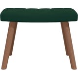  Stolica za opuštanje s osloncem za noge tamnozelena baršunasta | shoptok.hr
