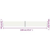 vidaXL Uvlačiva bočna tenda krem 160 x 1200 cm | shoptok.hr
