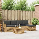  Set vanjskih sofa 6 pcs Bijela i antracit 59 x 59 x 37 cm | shoptok.hr