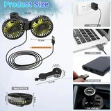 QIDOE dvojni USB ventilator za avto s 3 hitrostmi | Shoptok.si