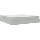 Krevet s madracem i skladištem Svijetlo siva 200 x 200 cm | shoptok.hr