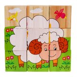  Lesene kocke za otroke z motivi živali | Shoptok.si