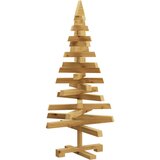 vidaXL Božićna drvca s stalakom Smeđa 90 cm Masivna borovina | shoptok.hr