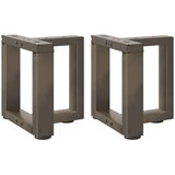  Noge za klub stolić T-oblika 2 kom Crne 30x25x(30-31) cm Čelik | shoptok.hr