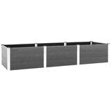 vidaXL Povišena vrtna gredica siva 300 x 100 x 54 cm WPC u