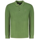  Muška dugačka majica s polo ovratnikom u zelenoj boji | shoptok.hr