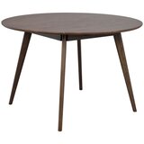 Rowico Temno rjava okrogla jedilna miza v hrastovem dekorju ø 115 cm Yumi – | Shoptok.si