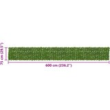 Zaslon za balkon s lišćem Zelena i žuta 600 x 75 cm | shoptok.hr